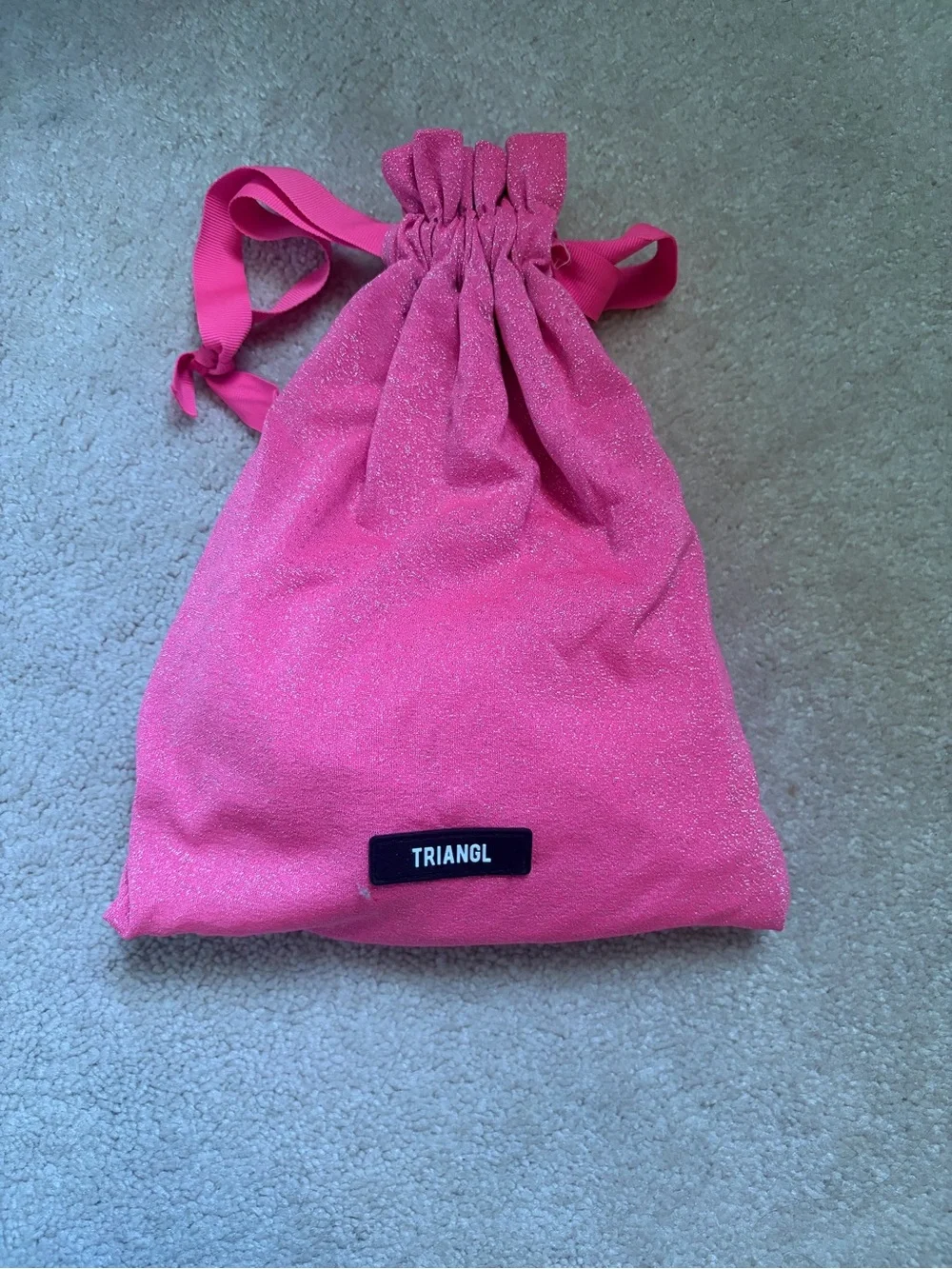 triangl swimwear Pink Sparkle Bikini Set